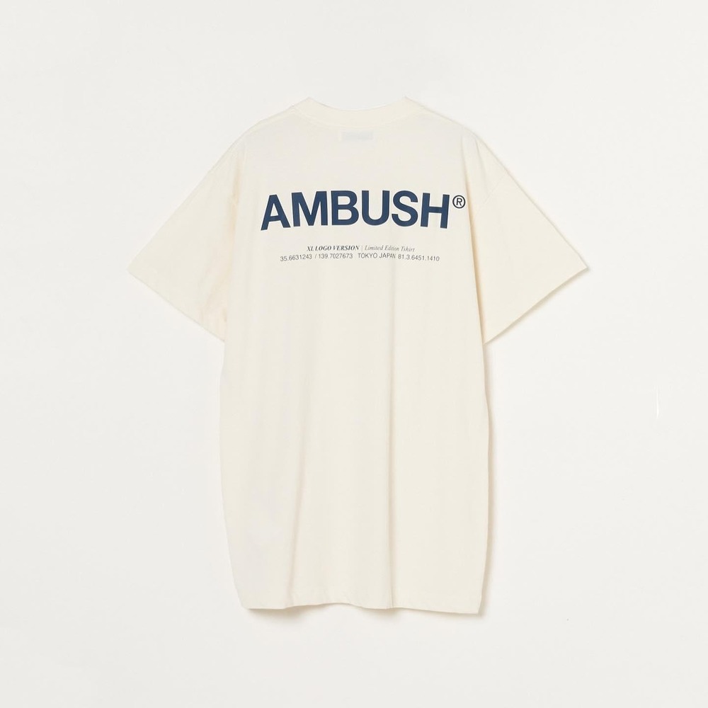 Ambush T Shirt XL Logo Version‎ Tokyo Japan Limited Edition Cream Medium